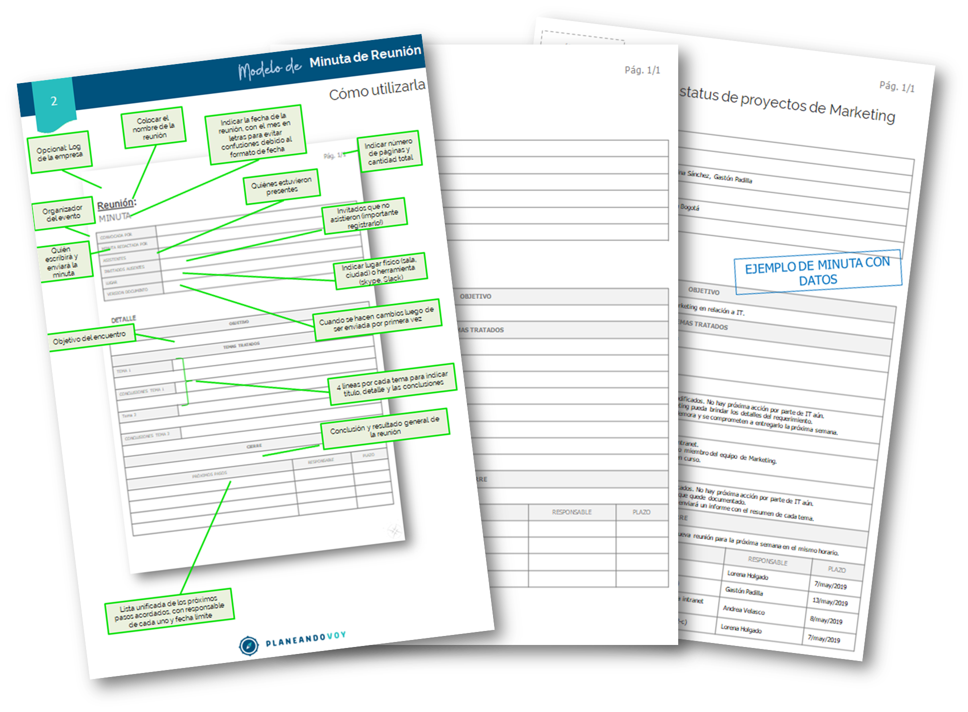 Planilla Minuta de Reunión