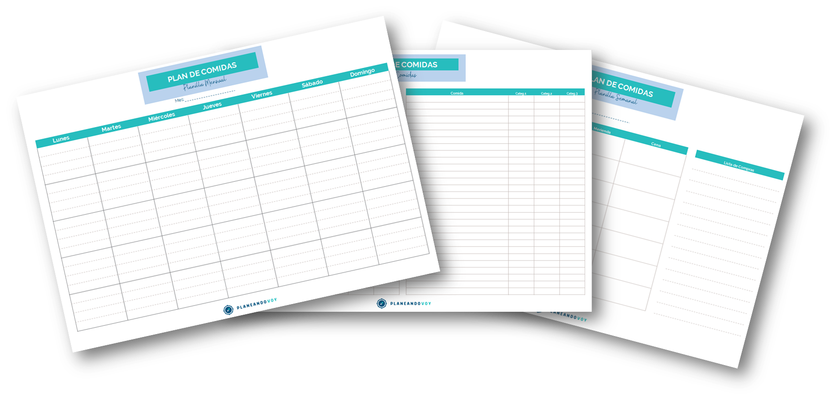 Planilla para Plan de Comidas